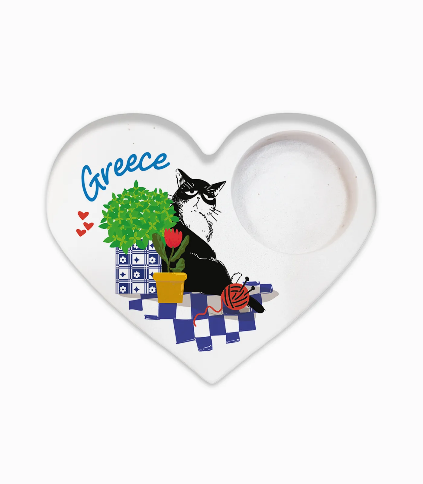 kardia_resso_souvenir_printia_gates_P2611.01 Βάση Για Ρεσσώ Καρδιά Γάτες - P2611.01 - Image 1