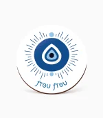 Ξύλινο Στρογγυλό Σουβέρ Νησιά & Ελλάδα - P2612.03