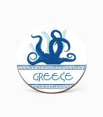 Ξύλινο Στρογγυλό Σουβέρ Νησιά & Ελλάδα - P2612.04