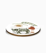 Ξύλινο Στρογγυλό Σουβέρ Ελιά - P2613.02 - Image 2