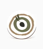 Ξύλινο Στρογγυλό Σουβέρ Ελιά - P2613.03