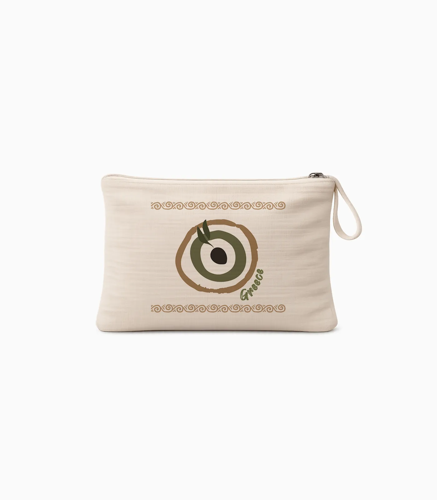 lini_kasetina_souvenir_printia_elia_P2613.03 Λινή Κασετίνα Με Λαβή Ελιά - P2613.03 - Image 1