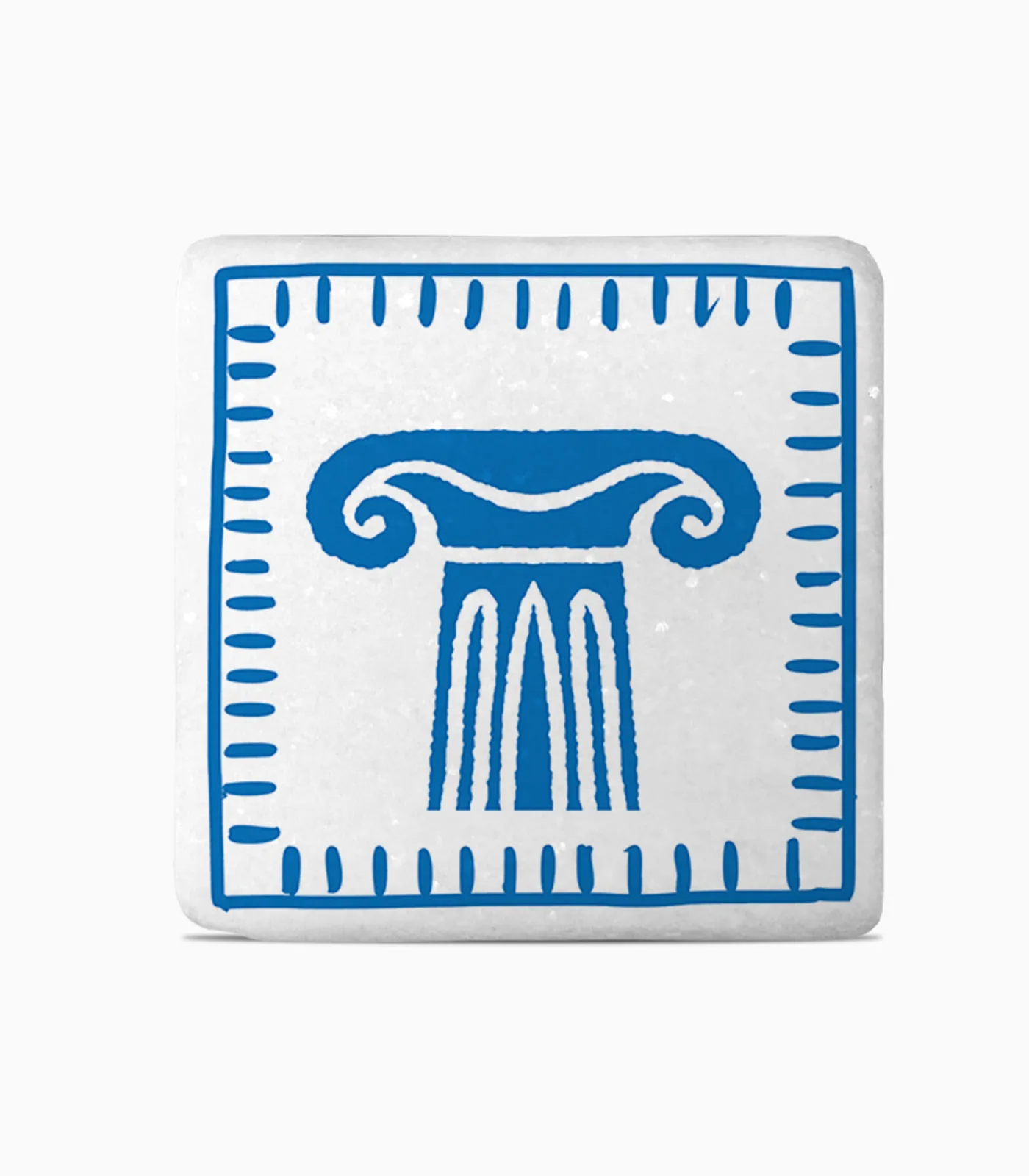 marmarino_souber_10x10cm_souvenir_printia_nisia_ellada_P2612.08 Μαρμάρινο Σουβέρ 10x10 Νησιά & Ελλάδα - P2612.08 - Image 1