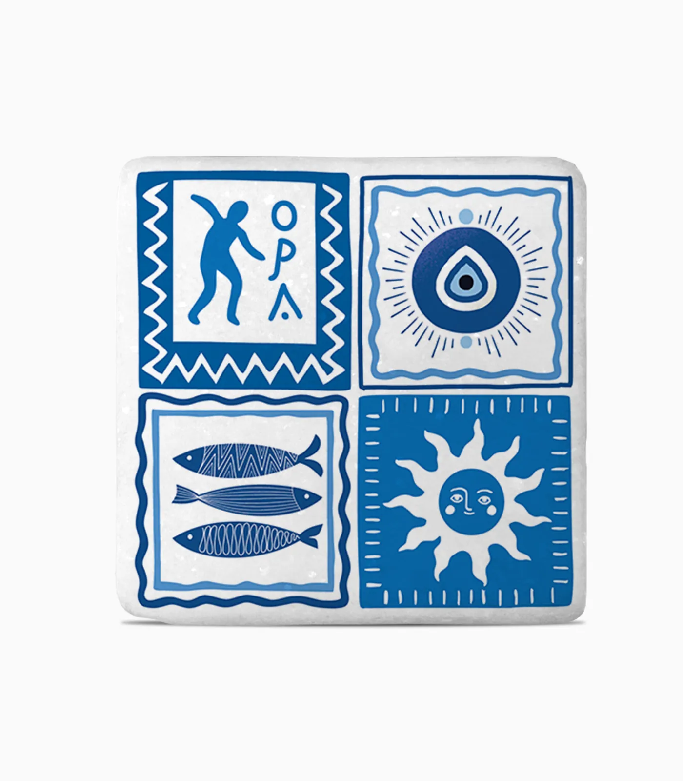 marmarino_souber_10x10cm_souvenir_printia_nisia_ellada_P2612.41 Μαρμάρινο Σουβέρ 10x10 Νησιά & Ελλάδα - P2612.41 - Image 1