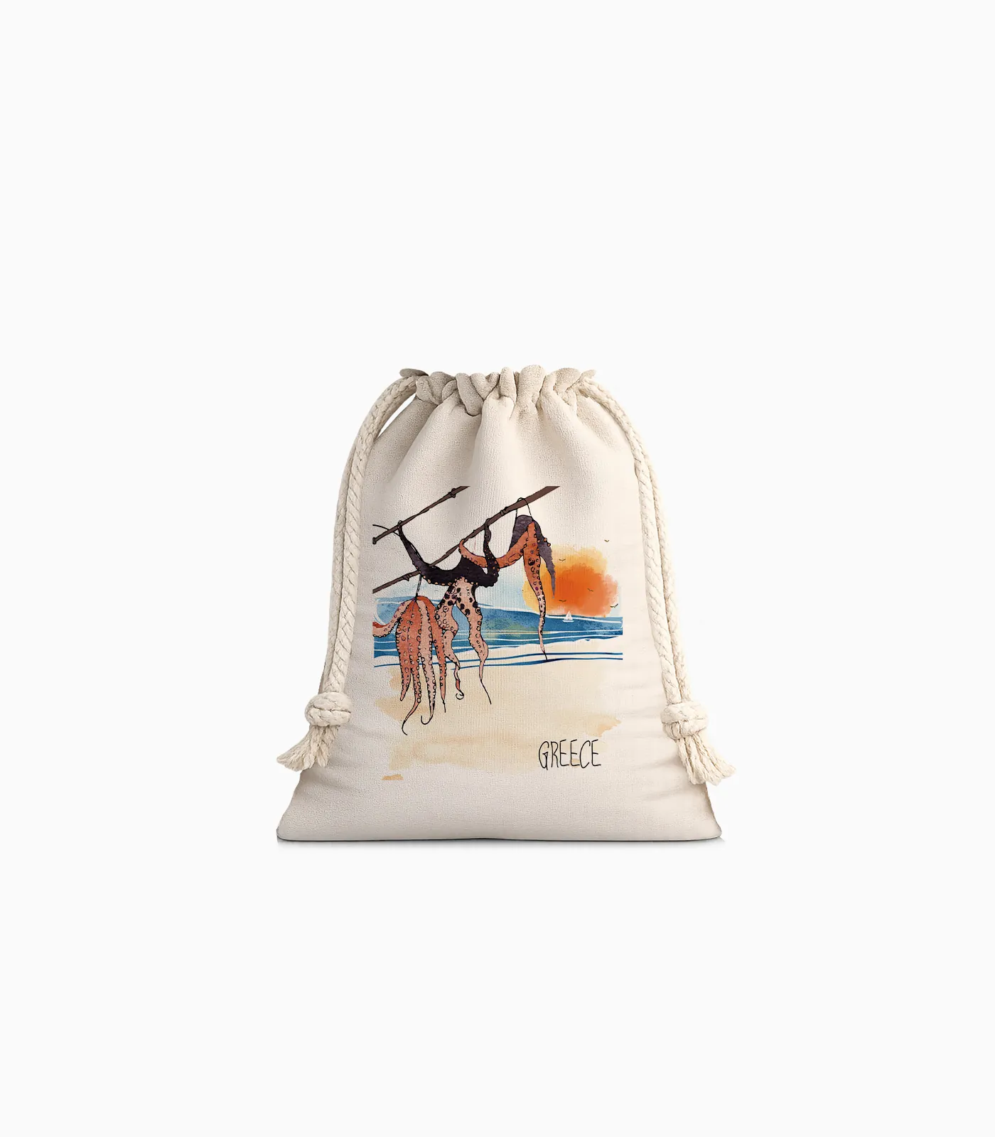 ΛΙΝΟ ΤΣΑΝΤΑΚΙ ΔΩΡΟΥ ΜΕ ΚΟΡΔΟΝΙ_CULTURAL ICONS_P2618.02 Λινό Τσαντάκι Δώρου Cultural Icons - P2618.02 - Image 1