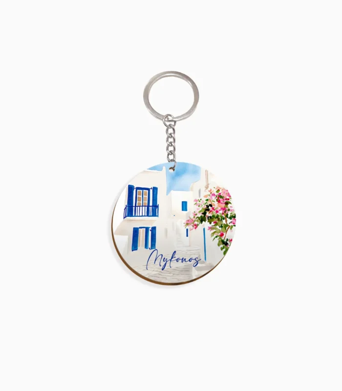 Μπρελόκ ελληνικού σουβενίρ με θαλασσινό μοτίβο και Ελλάδα