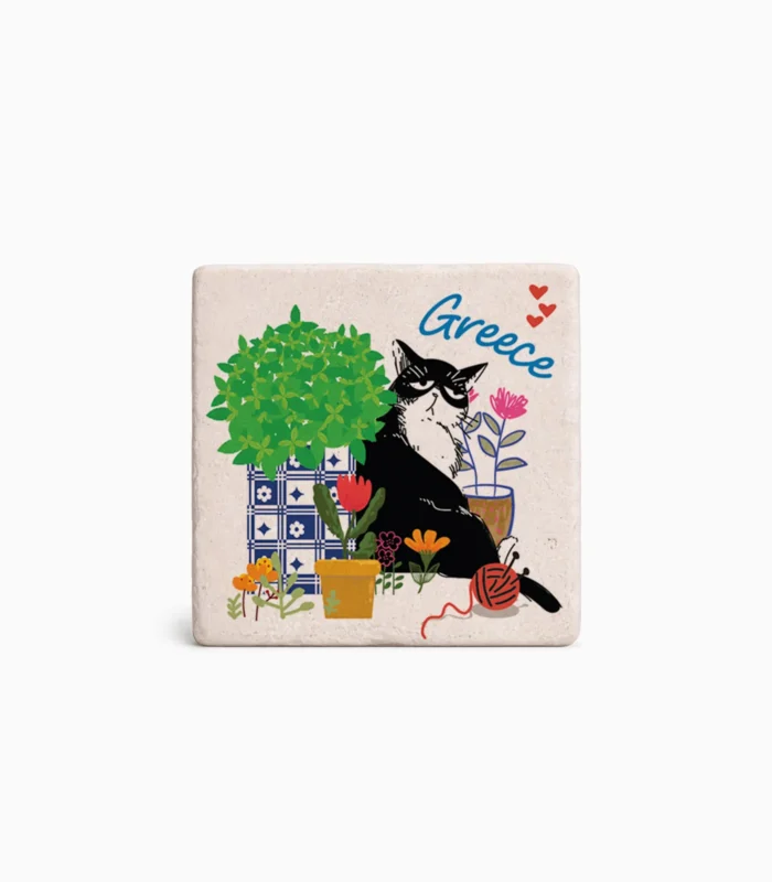 Μαγνητάκι ελληνικού σουβενίρ με ελιά και παραδοσιακά στοιχεία Ελλάδας