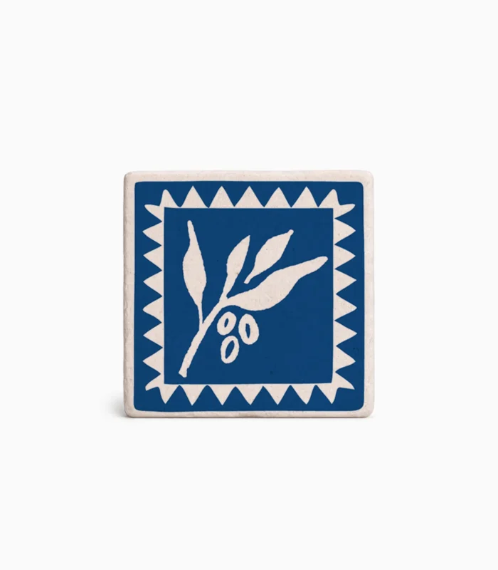 Μαγνητάκι ελληνικού σουβενίρ με θαλασσινό σύμβολο και μπλε χρώμα