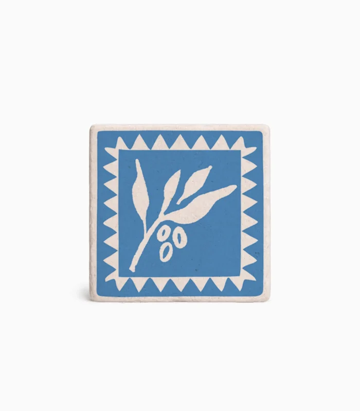 Μαγνητάκι ελληνικού σουβενίρ με θαλασσινό σύμβολο και μπλε χρώμα