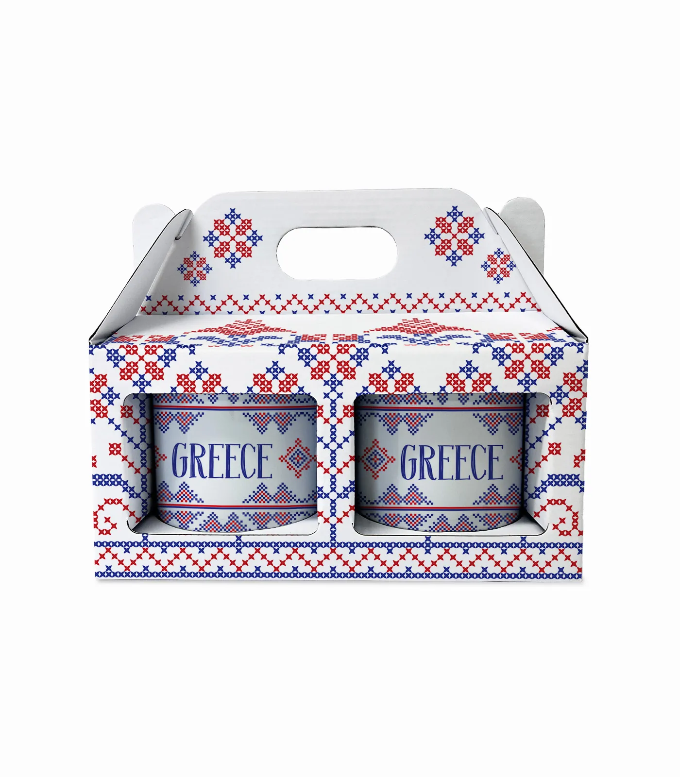 Σετ Δώρου Με Δύο Κούπες Folklore - P2605 - Image 1