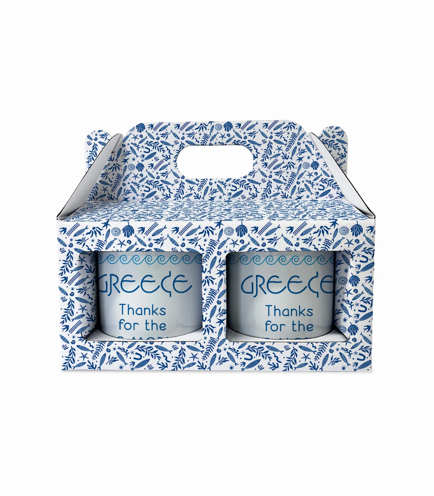 Σετ Δώρου Με Δύο Κούπες Νησιά & Ελλάδα - P2612.021 - Image 1