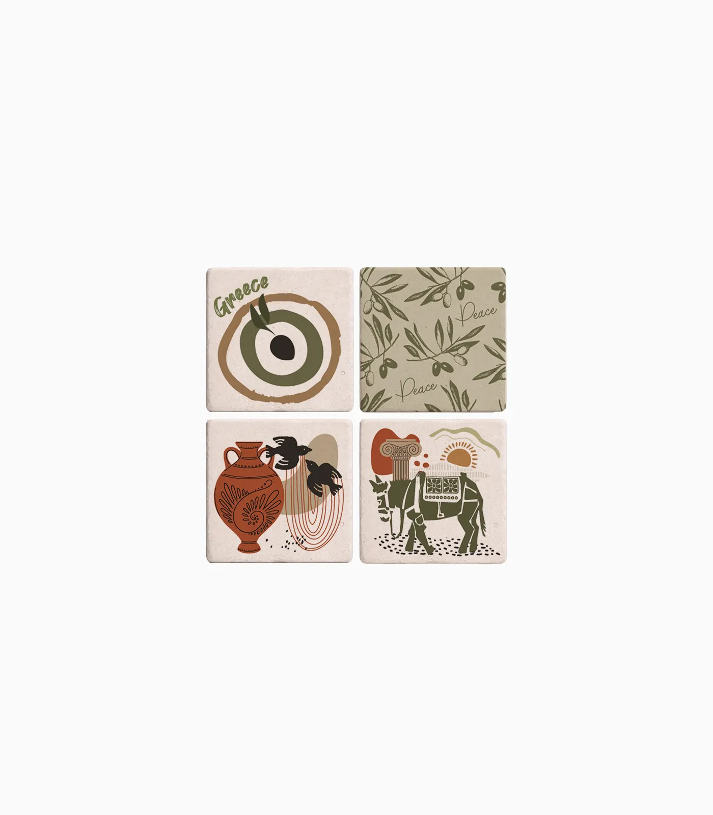 set_magnitakia_petra_soubenir_printia_elia_P2613 Μαγνητάκια Σετ Φυσική Πέτρα Ελιά - P2613 - Image 1